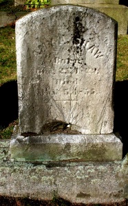 Gravestone of Amy Ann (Shaw) Hathaway, Oak Grove Cemetery, New Bedford, MA